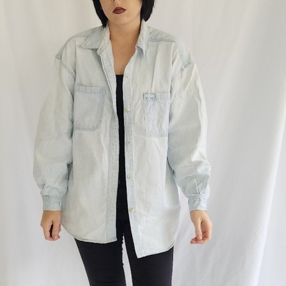 90s Eddie Bauer Denim‎ Button Down Shirt